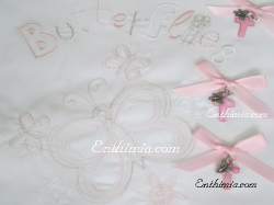 644G. Girl's Butterfly Baptism Theme Package - 6 Piece set + Matching Baptism Pins